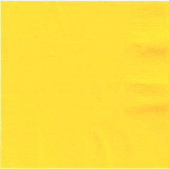 Салфетки однотонные желтые