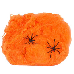 Паутина оранжевая с 2 пауками
