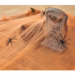 Паутина оранжевая с 2 пауками