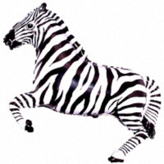 Фольгированный шар мини-фигура, зебра, 36 см