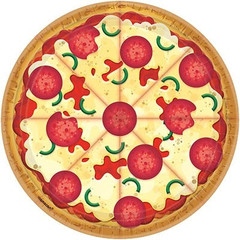 Тарелки Пицца, 8 шт, 17 см