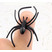 Кольцо паук черный