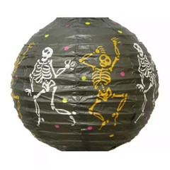 Подвесной фонарик Скелеты Хэллоуин, D=30см