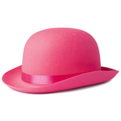 Шляпа Котелок Ярко-розовый