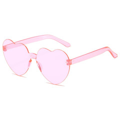 Карнавальные очки Сердечки нежно-розовые
